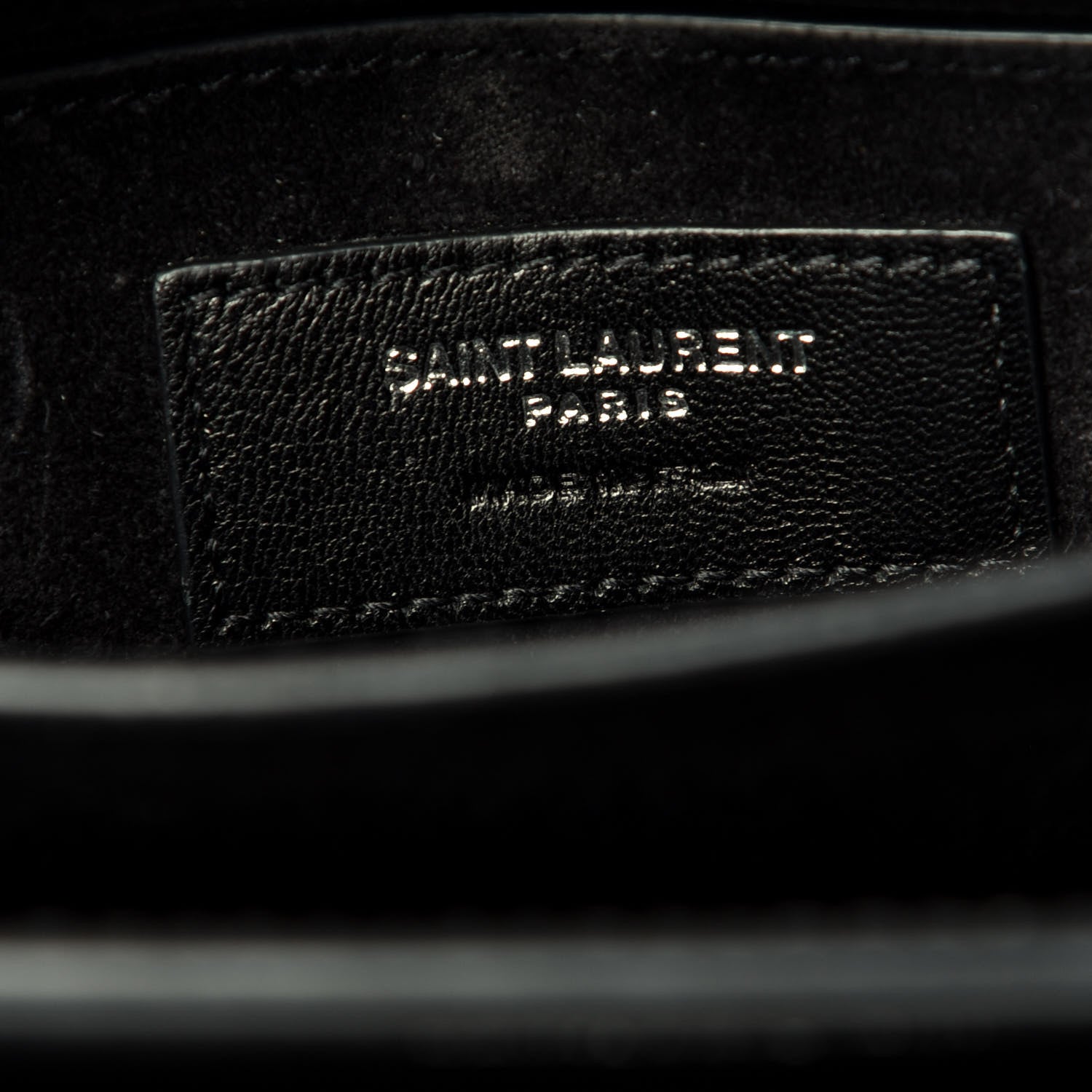 Saint Laurent Calfskin Medium Monogram Sunset Black 6 of 9