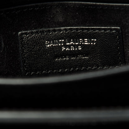 Saint Laurent Calfskin Medium Monogram Sunset Black 6 of 9