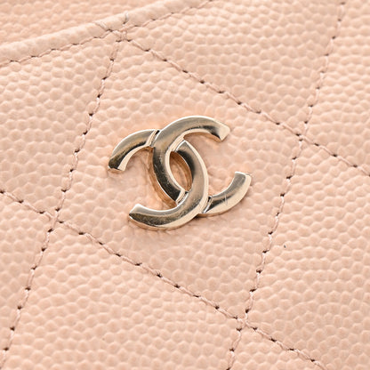 Chanel Caviar Quilted Card Holder Light Beige 9 of 10