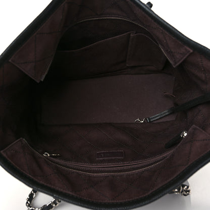 Chanel Grained Calfskin Quilted Small Daily Shopping Tote Black 5 of 10