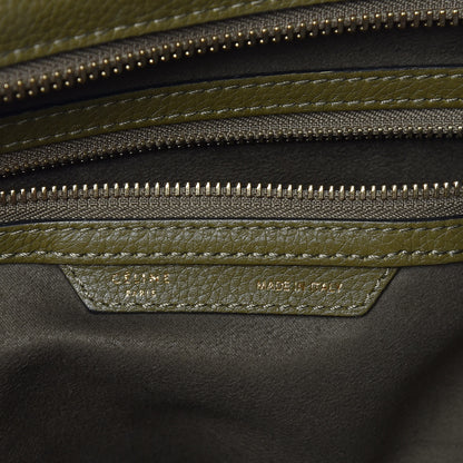 Celine Drummed Calfskin Mini Luggage Jungle 6 of 11