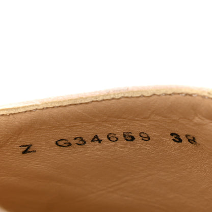 Chanel Lambskin Suede CC Espadrille Wedges 38 Beige Black 9 of 9