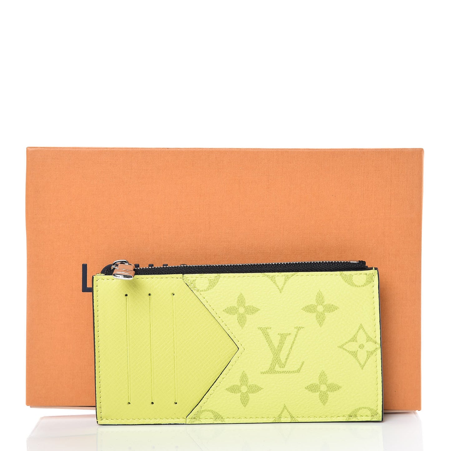 Monogram Taiga Coin Card Holder Yellow