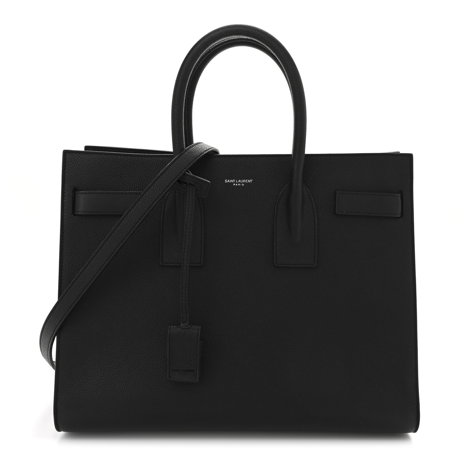 Saint Laurent Grained Calfskin Small Sac De Jour Black 1 of 10