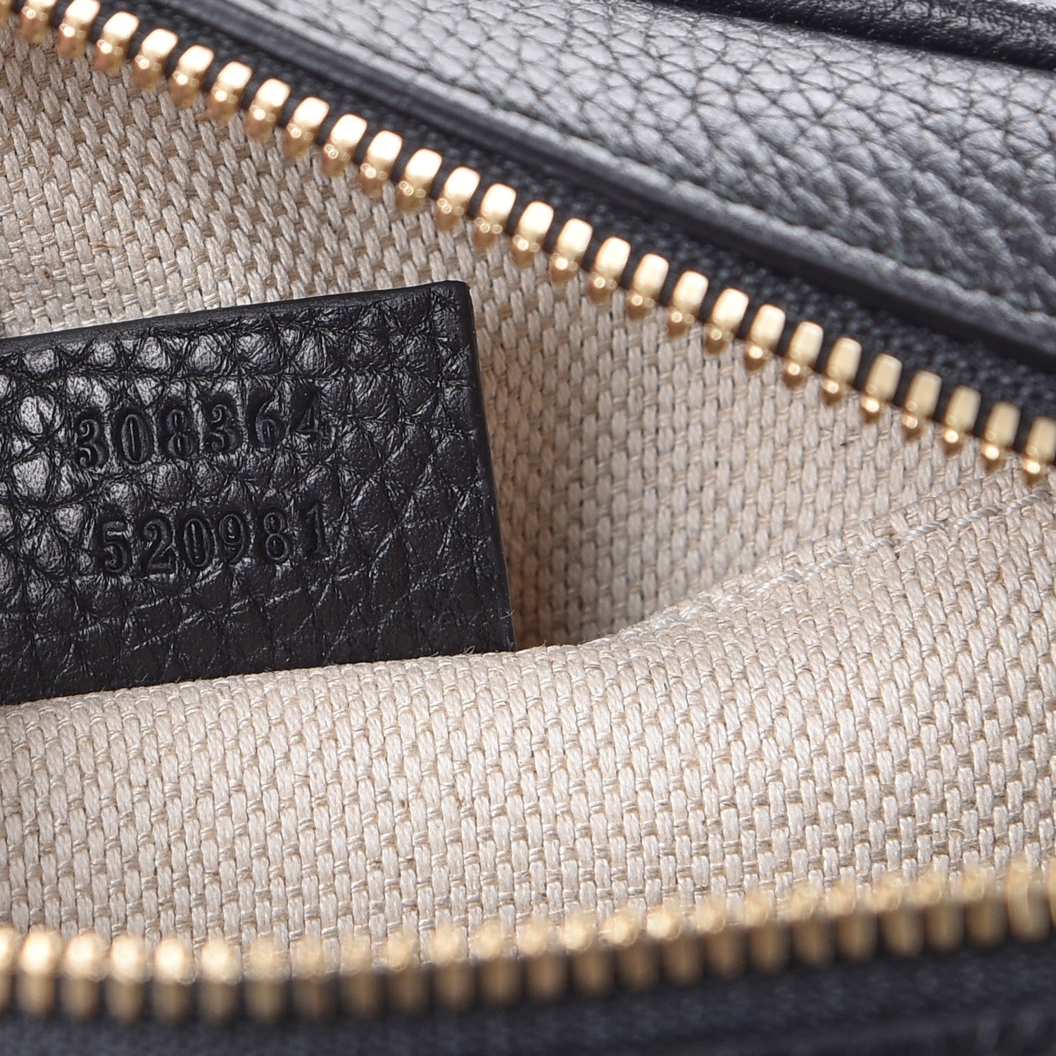 Gucci Pebbled Calfskin Small Soho Disco Bag Black 7 of 7