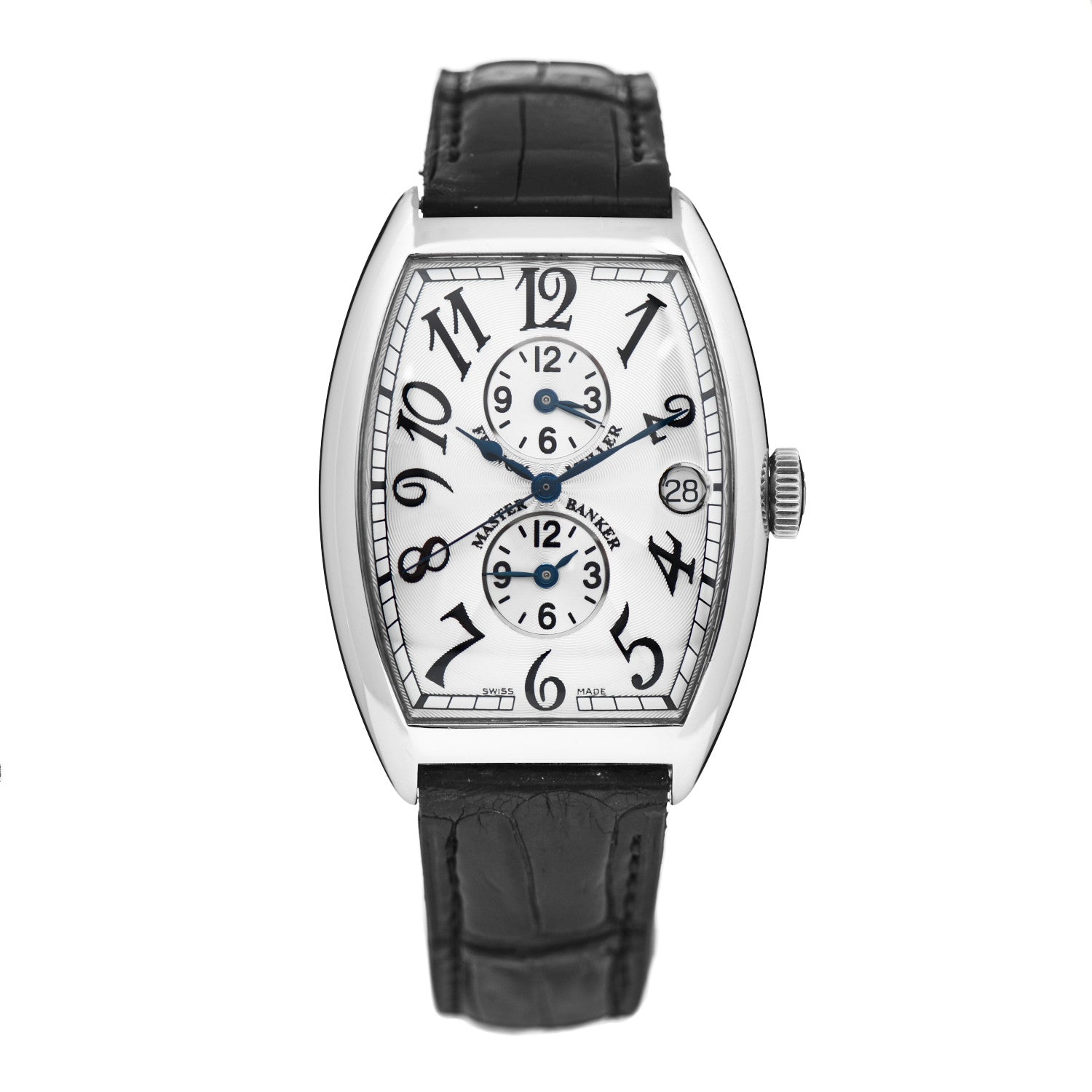 Franck Muller Stainless Steel Alligator 32mm Master Banker Automatic Watch 6850MB 1 of 4