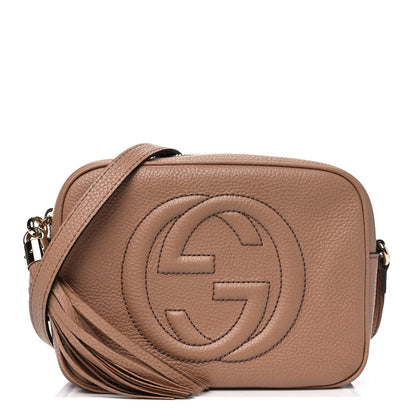 Gucci Pebbled Calfskin Small Soho Disco Bag Camelia 1 of 4