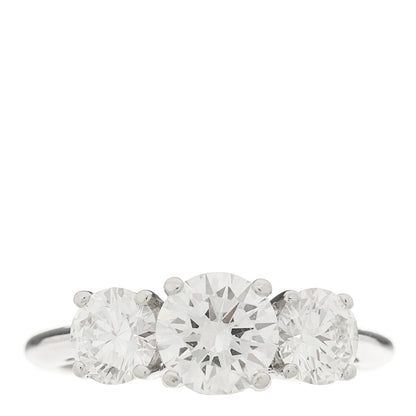 Tiffany Platinum Diamond 2.04ctw Three Stone Engagement Ring 52 6 1 of 4
