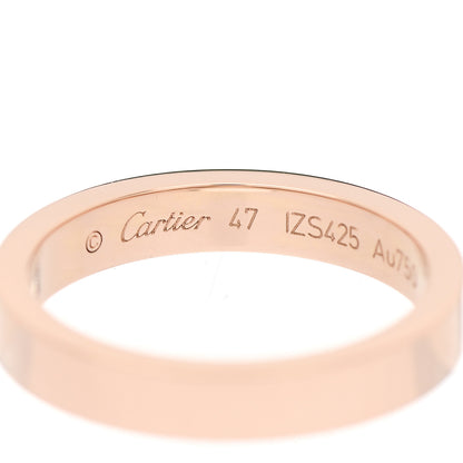 Cartier 18K Pink Gold Diamond 3mm C De Cartier Wedding Band Ring 47 4 4 of 6