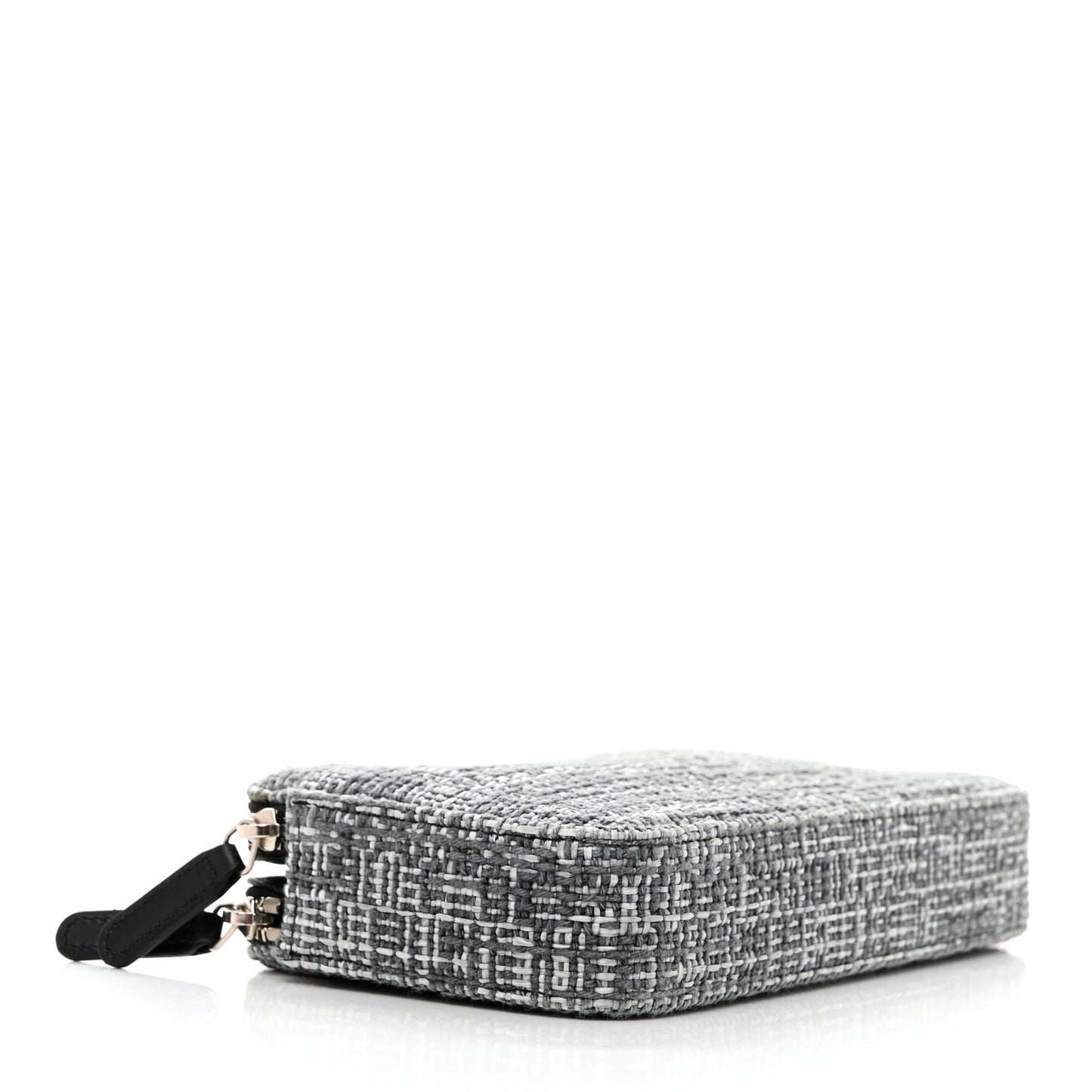 Canvas Small Deauville Clutch With Chain Charcoal