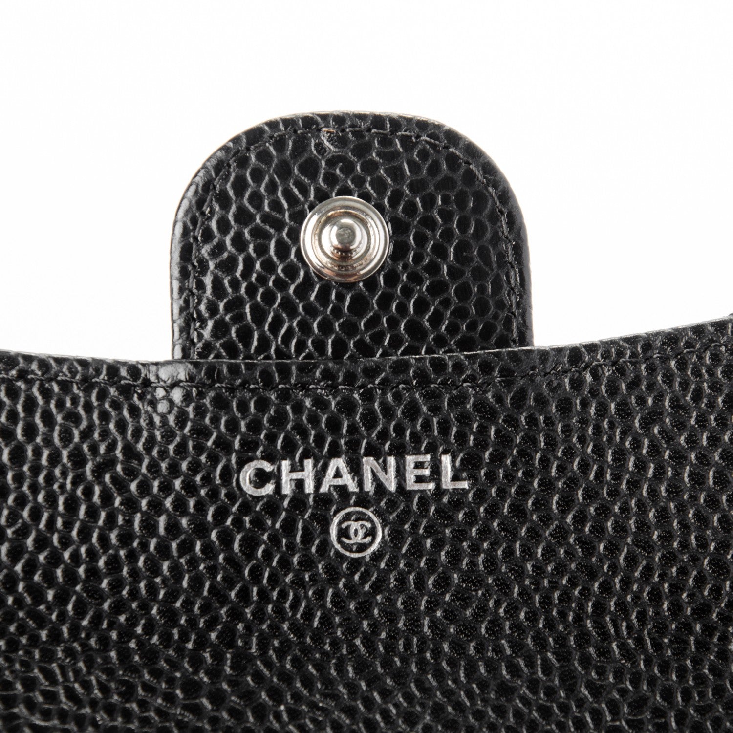 Chanel Caviar Quilted Compact Flap Wallet Black 6 of 8