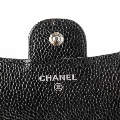 Chanel Caviar Quilted Compact Flap Wallet Black 6 of 8