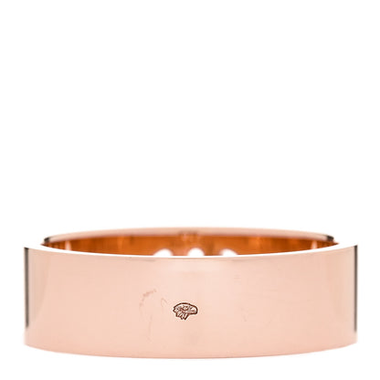 Hermes 18K Rose Gold Diamond PM H D'Ancre Ring 52 6 3 of 5