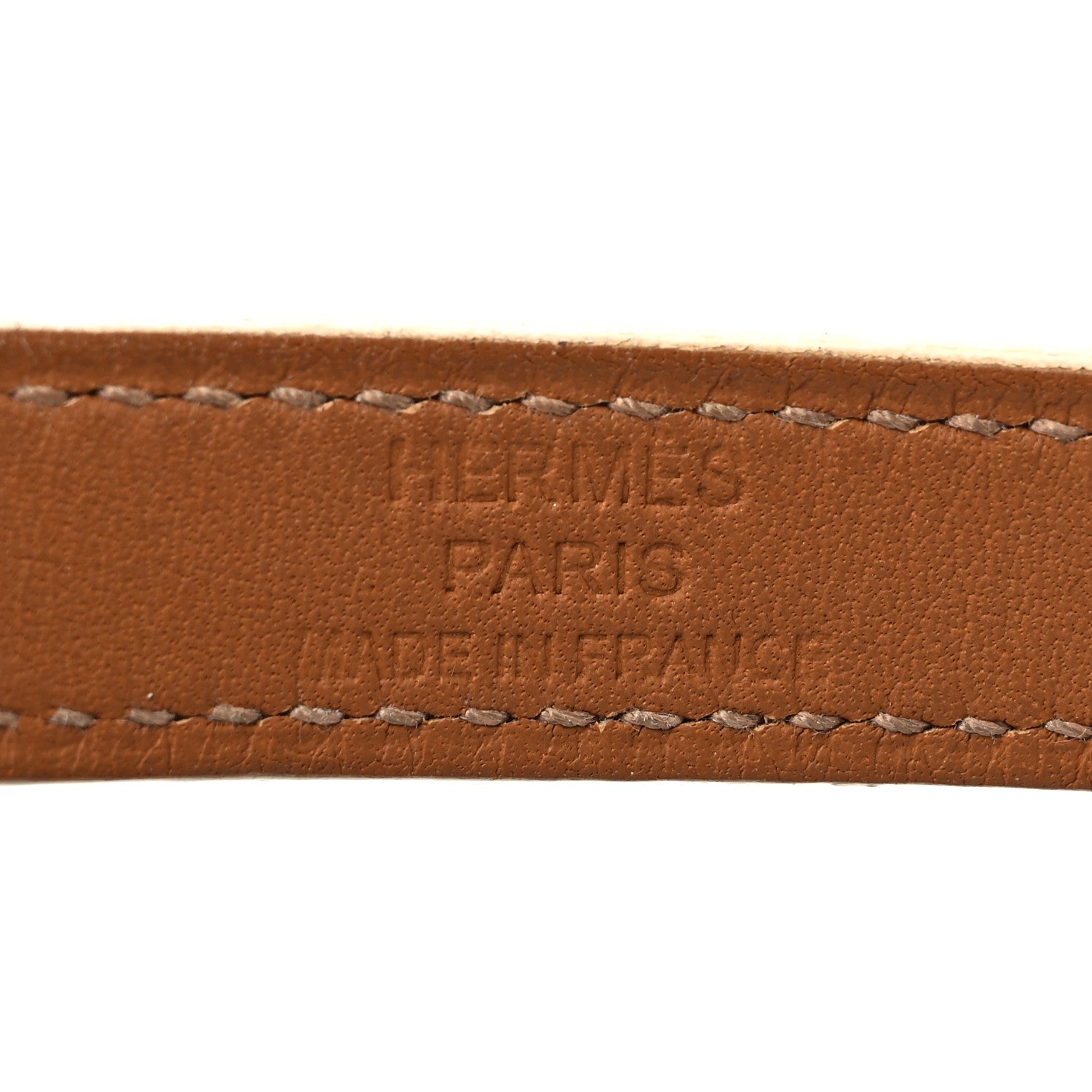 Hermes Epsom Kelly Double Tour Bracelet S White 4 of 6
