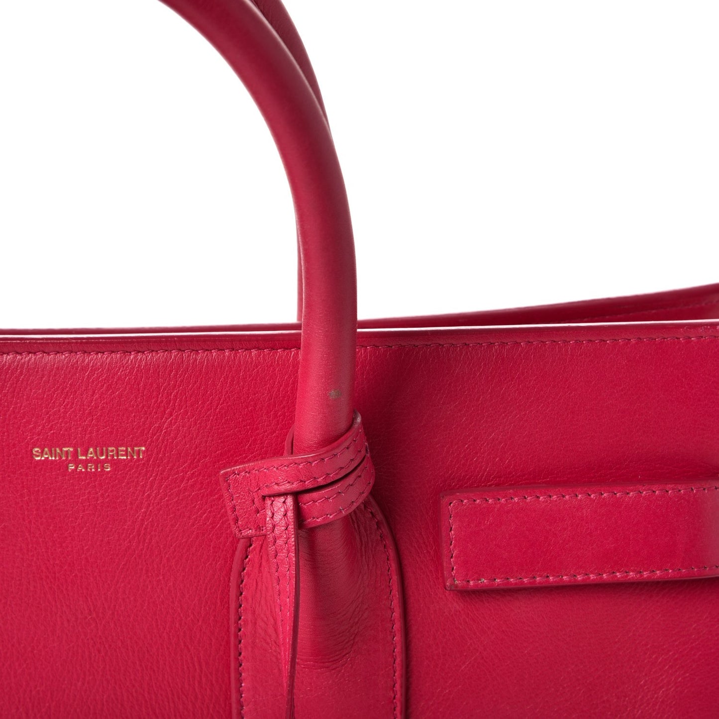 Calfskin Small Sac De Jour Lipstick Fuchsia