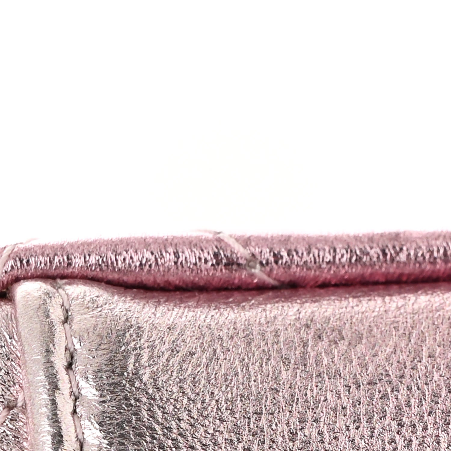 Chanel Gradient Metallic Lambskin Quilted Like A Wallet Clutch With Chain Gold Pink 12 of 13