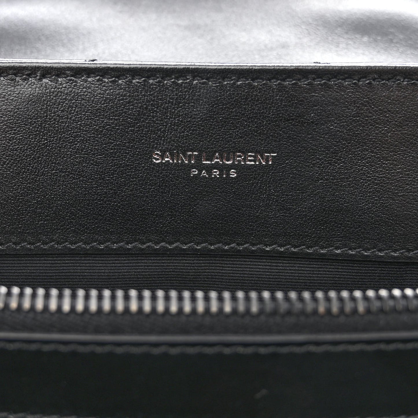 Calfskin Y Quilted Monogram Monochrome Medium Loulou Chain Satchel Black
