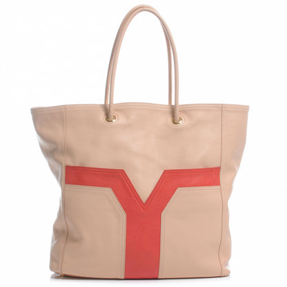 Saint Laurent Calfskin Lucky Chyc Tote Beige 1 of 7