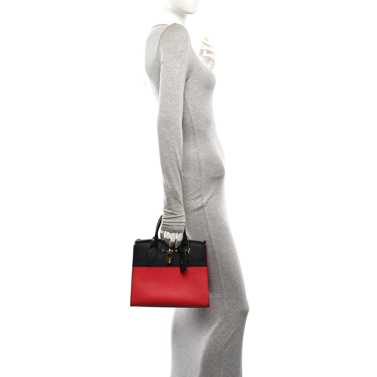 Louis Vuitton Taurillon City Steamer PM Black Rouge 2 of 9