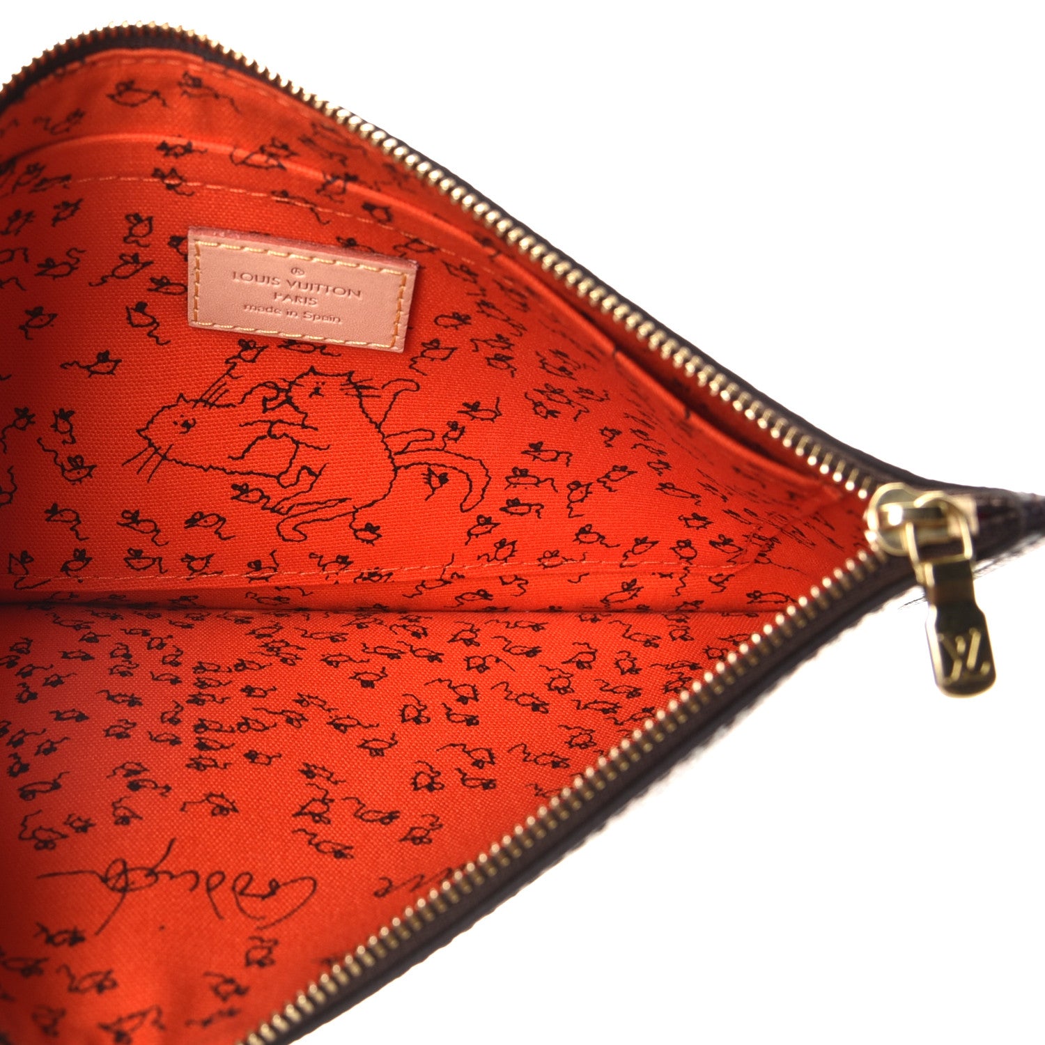 Louis Vuitton Catogram Neverfull MM GM Pochette Marron 5 of 9