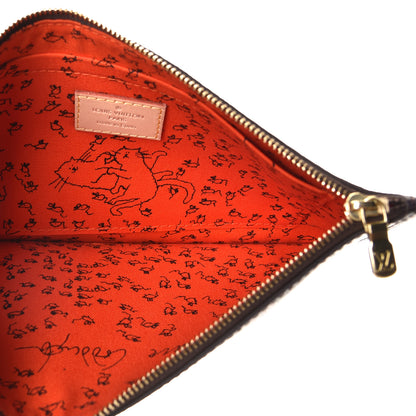 Louis Vuitton Catogram Neverfull MM GM Pochette Marron 5 of 9
