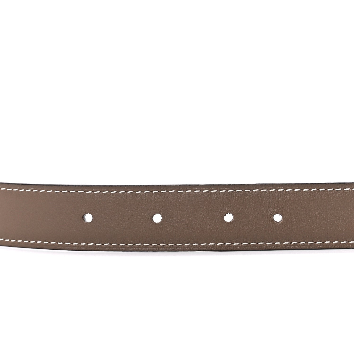 Hermes Swift Epsom 24mm Caleche Belt 85 34 Etoupe White 3 of 4
