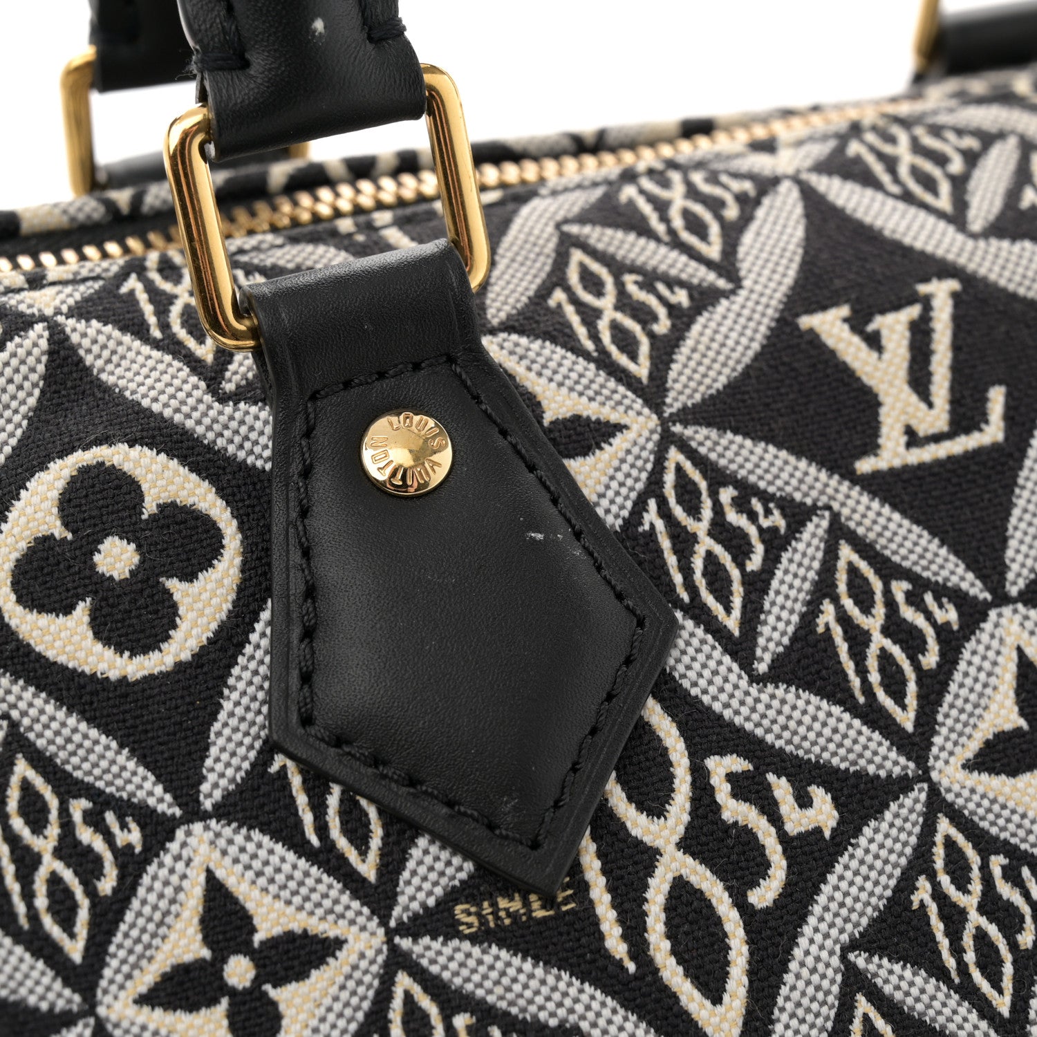 Louis Vuitton Jacquard Since 1854 Speedy Bandouliere 25 Grey 12 of 13