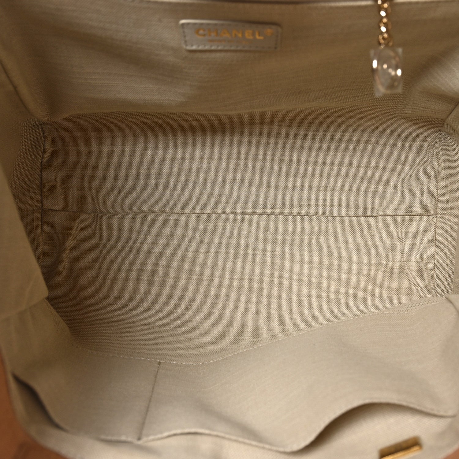 Chanel Mixed Fibers Small Deauville Tote Camel 6 of 11