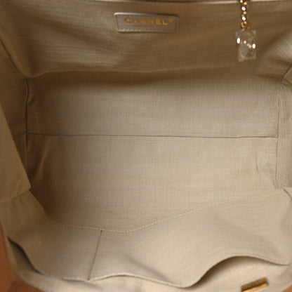 Chanel Mixed Fibers Small Deauville Tote Camel 6 of 11