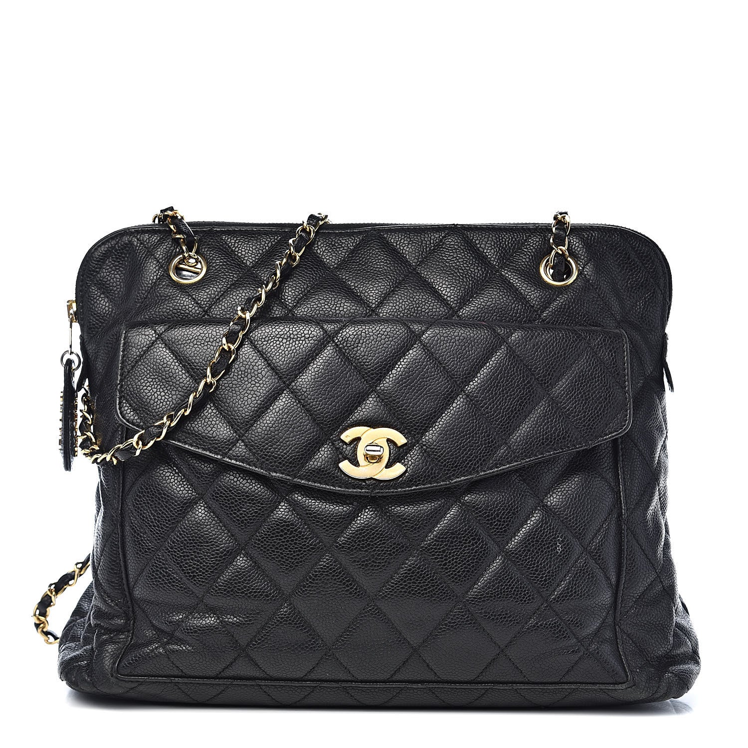 Chanel Caviar Quilted Flap Shoulder Bag Black 1 of 16