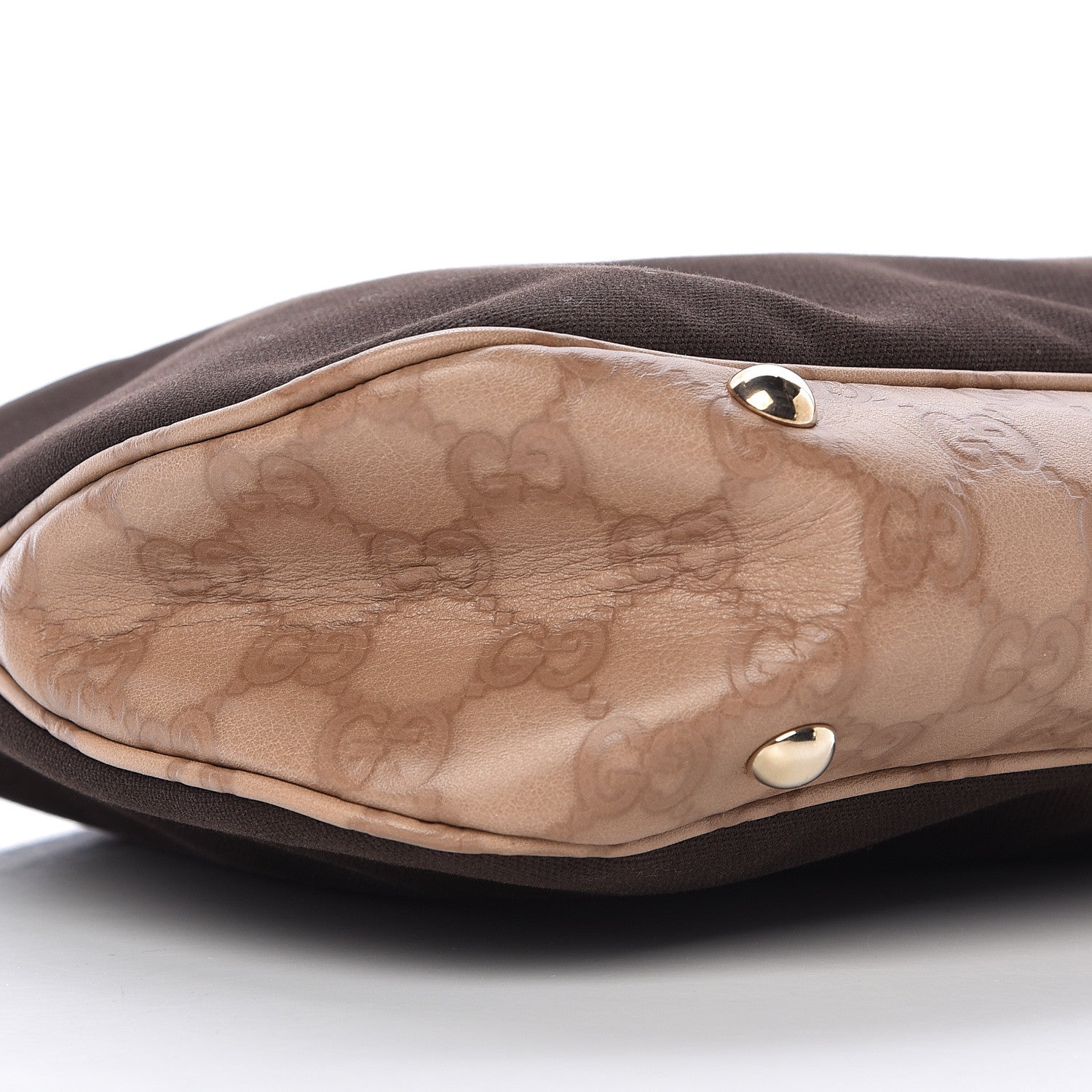 Gucci Guccissima Trim Canvas Hobo Brown 9 of 14