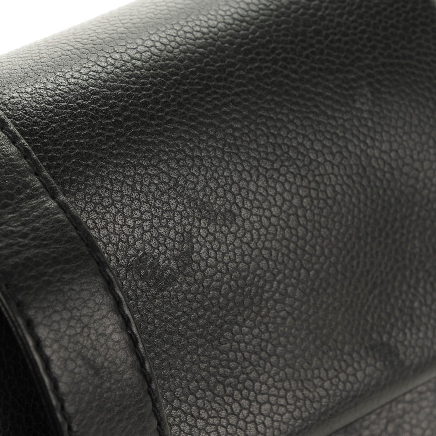 Caviar Mademoiselle Lock Accordion Flap Black