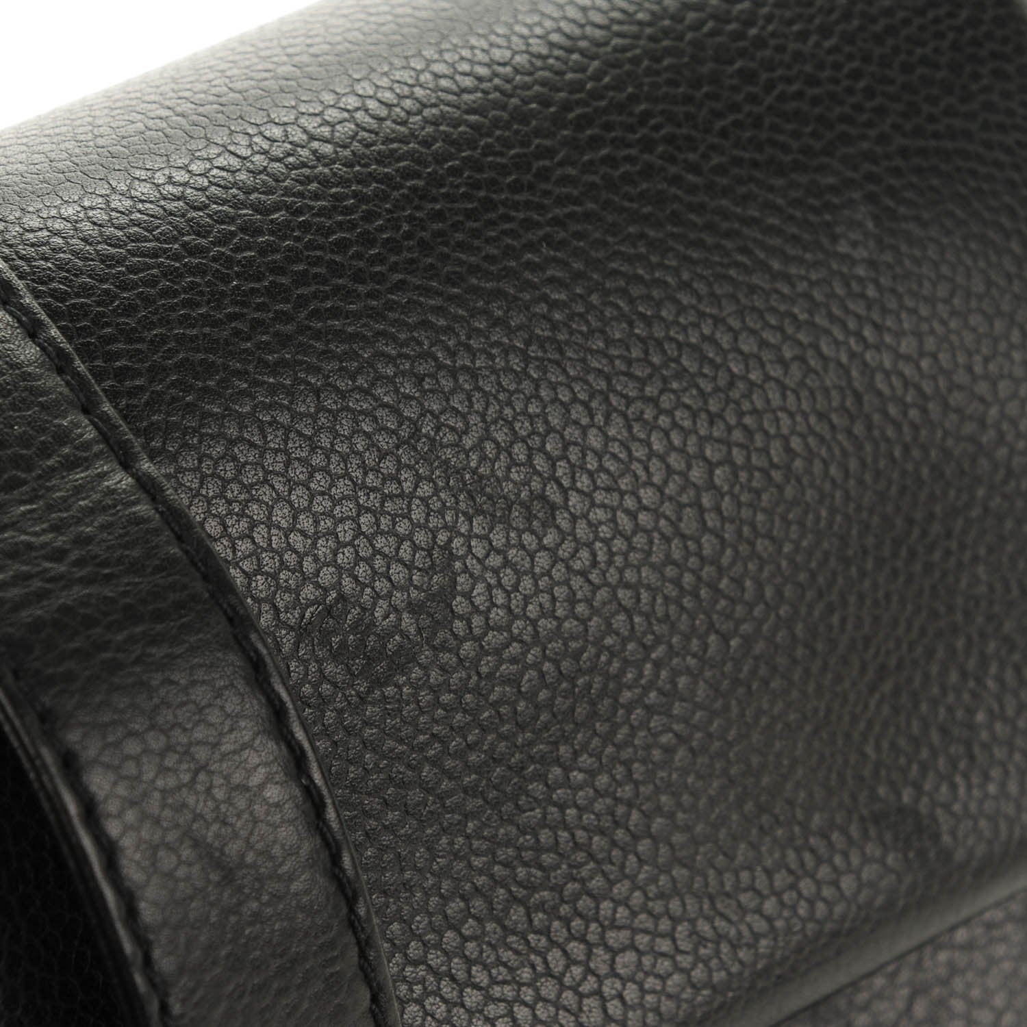 Chanel Caviar Mademoiselle Lock Accordion Flap Black 8 of 8