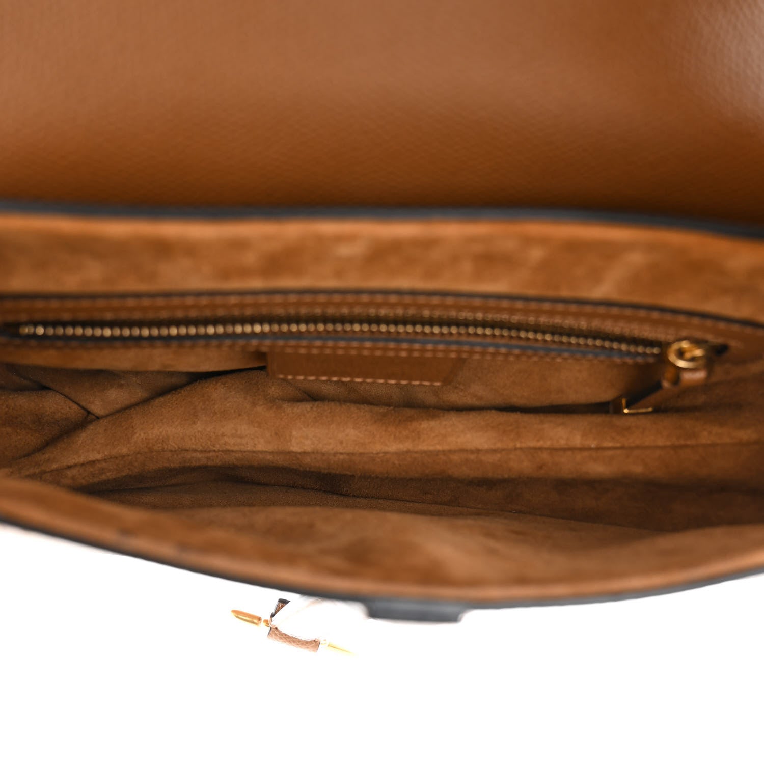 Christian Dior Grained Calfskin Saddle Bag Camello 5 of 10