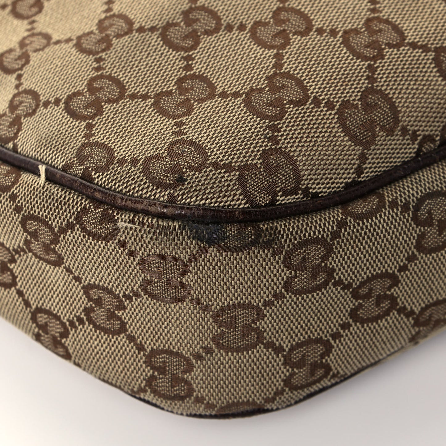 GG Monogram Medium Charmy Hobo Dark Brown