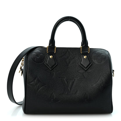 Louis Vuitton Empreinte Monogram Giant Speedy Bandouliere 25 Black 1 of 10