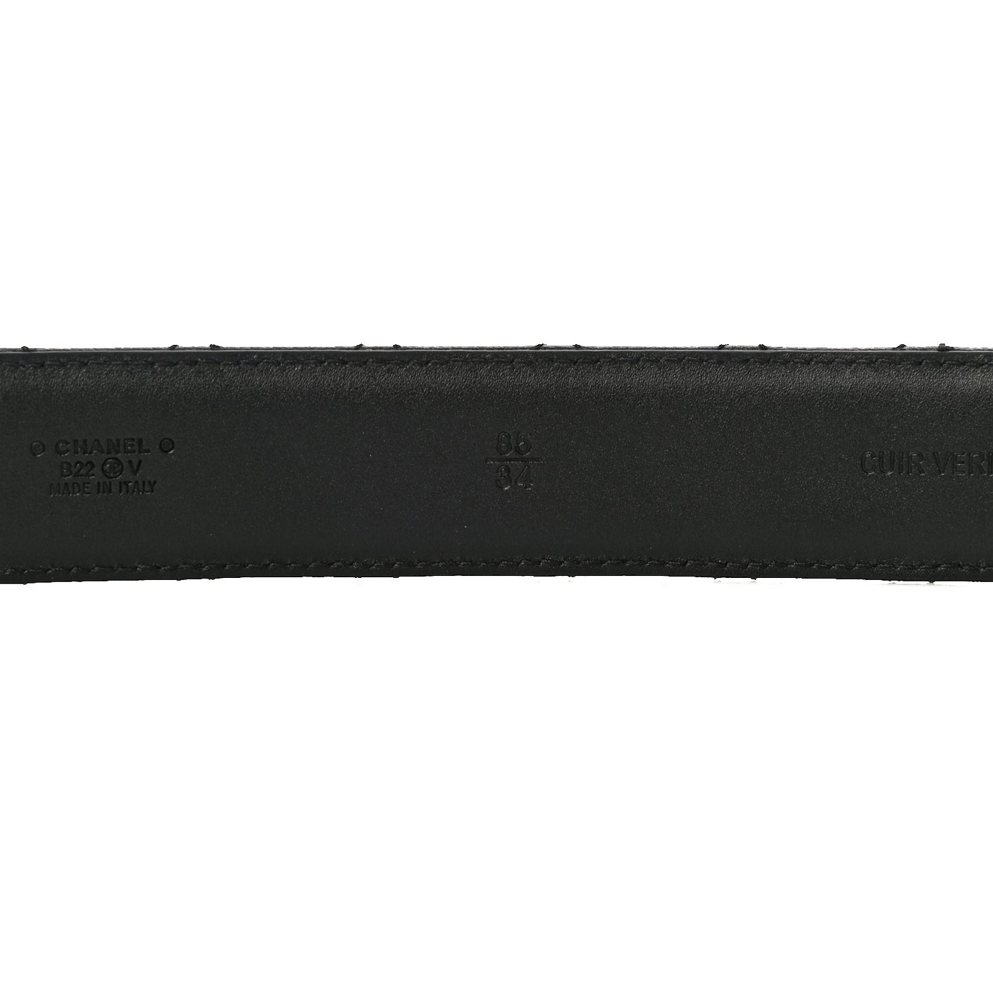Caviar Quilted CC Chain Belt 85 34 Black