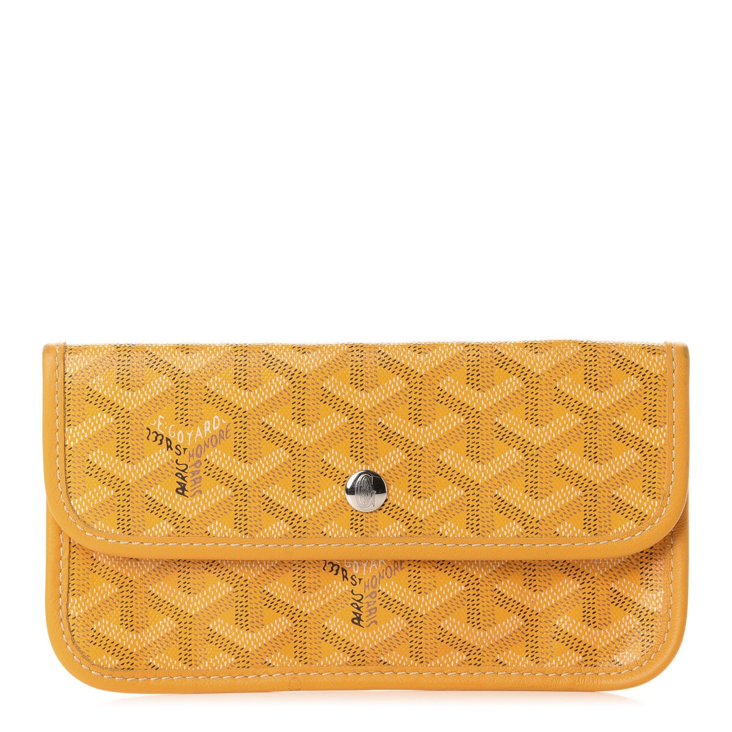 Goyardine Pouch Yellow