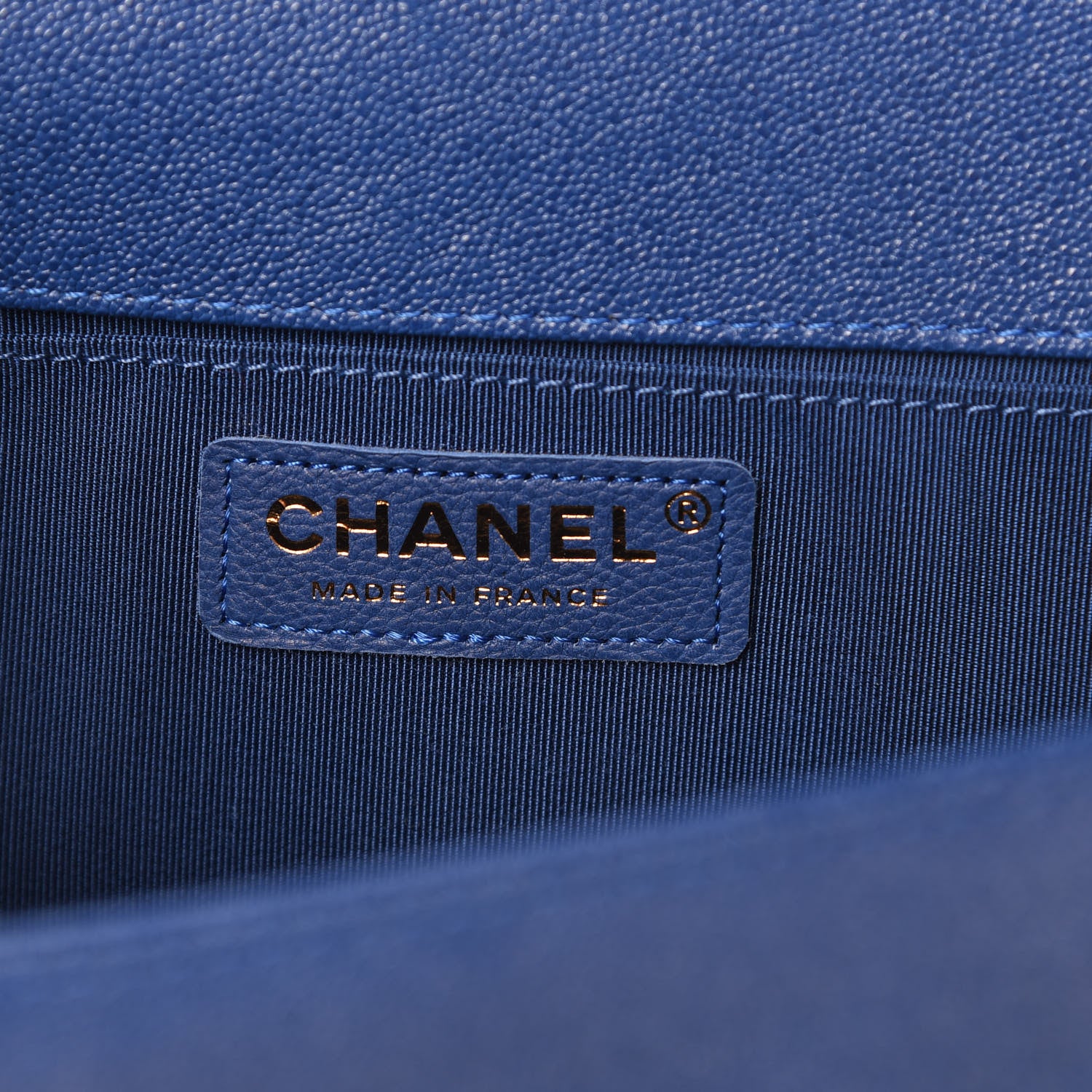 Chanel Caviar Quilted Medium Boy Flap Dark Blue 6 of 10