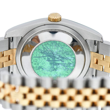 Rolex Stainless Steel 18K Yellow Gold 36mm Oyster Perpetual Datejust Watch White Roman 126233 4 of 4