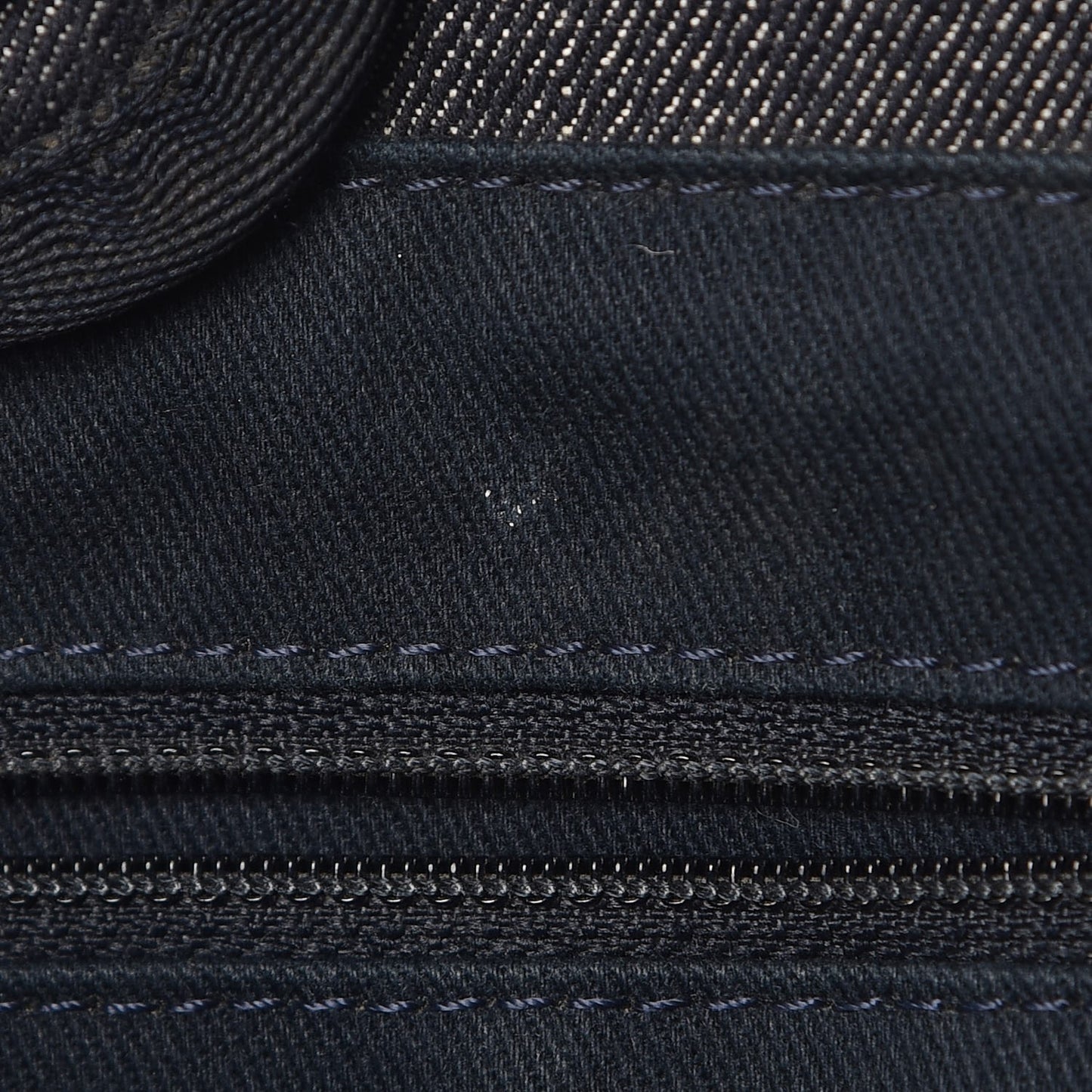 Canvas Small Deauville Tote Dark Blue