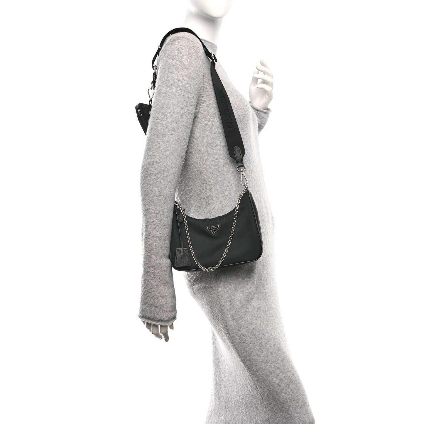 Nylon Re-Edition 2005 Shoulder Bag Black