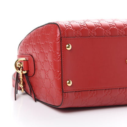 Gucci Guccissima Signature Boston Hibiscus Red 8 of 9