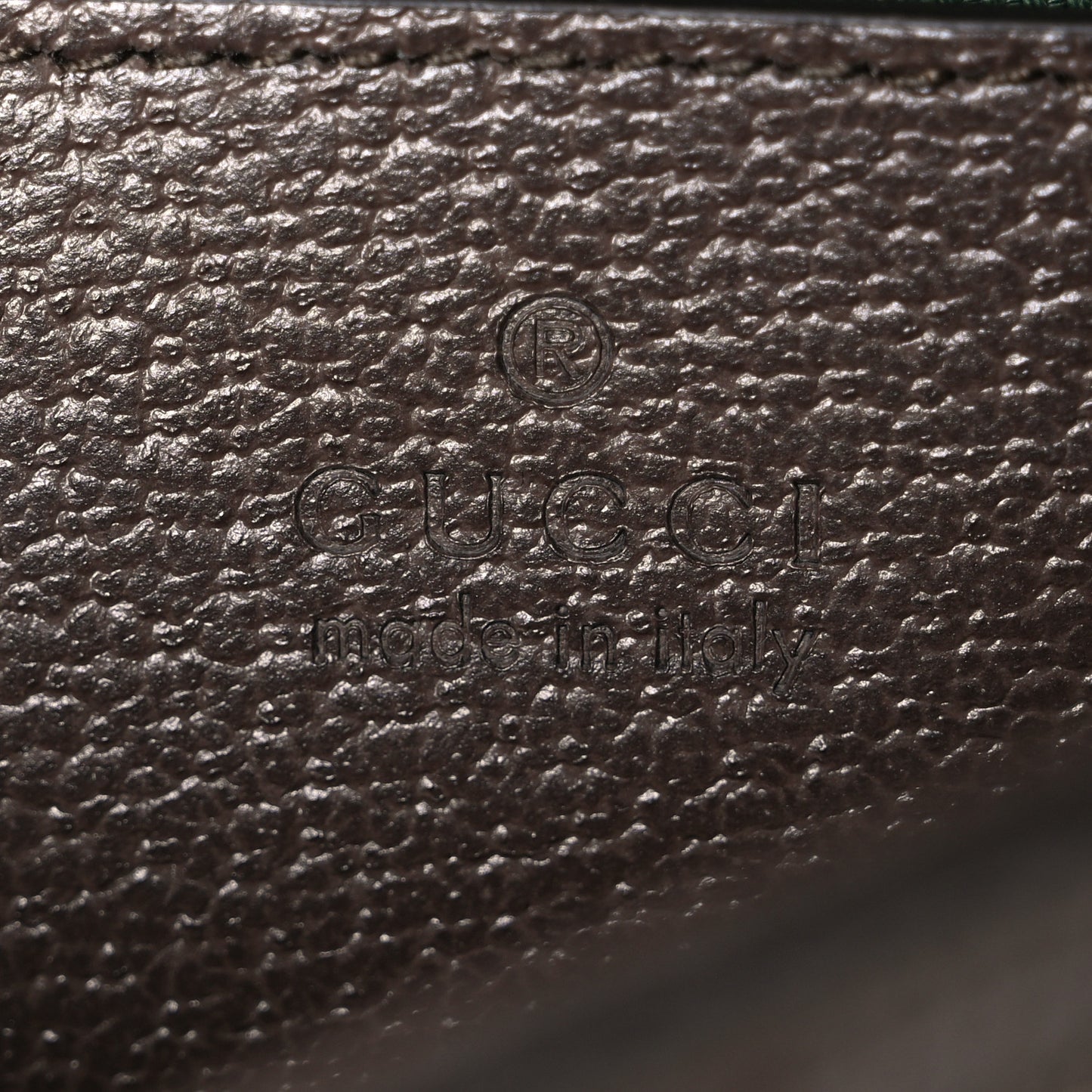 GG Supreme Monogram Textured Dollar Calfskin Small Ophidia Top Handle Shoulder Bag Beige Brown