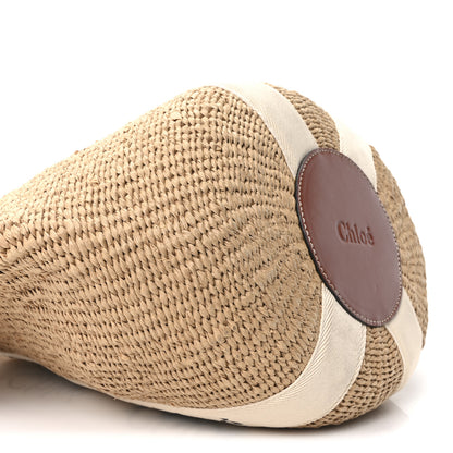 Chloe X MIFUKO Raffia Large Woody Basket Bag White 9 of 11