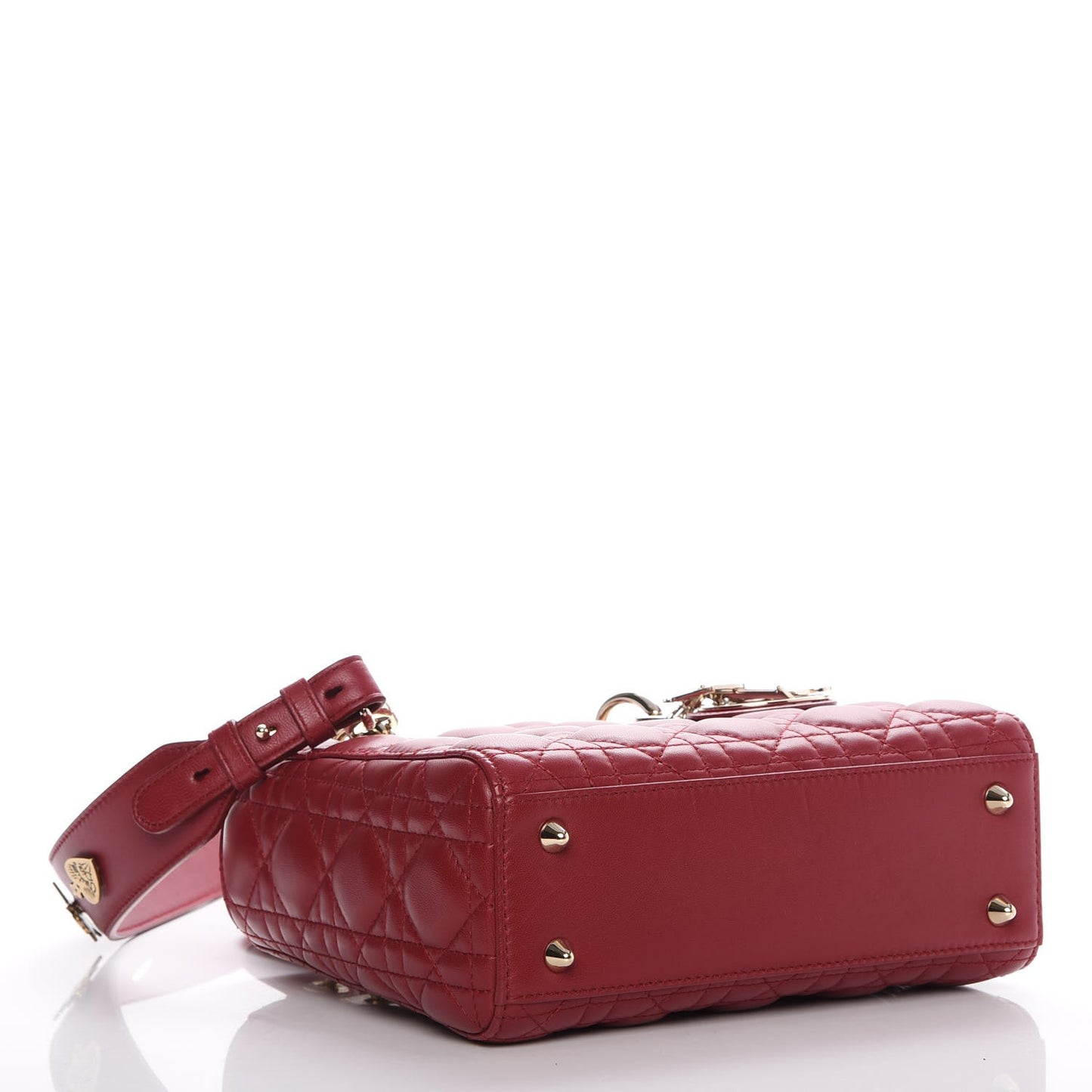 Lambskin Cannage Small My Lady Dior Red