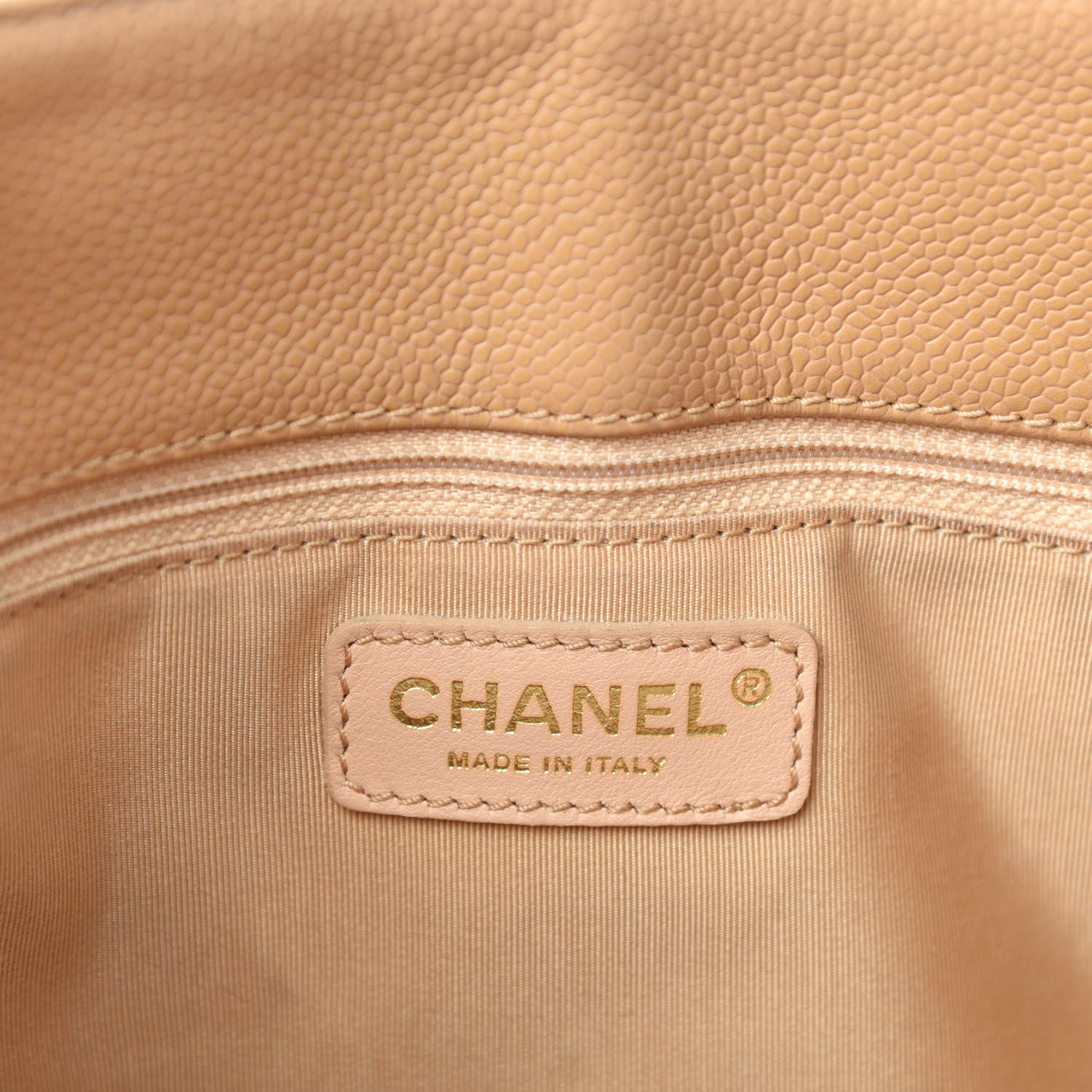 Chanel Caviar Quilted Grand Shopping Tote GST Beige 15 of 17