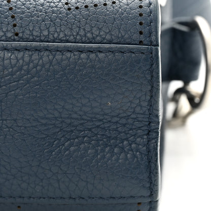 Balenciaga Veau Grana Perforated Blackout Hardware Nano City Bleu Profond 11 of 15