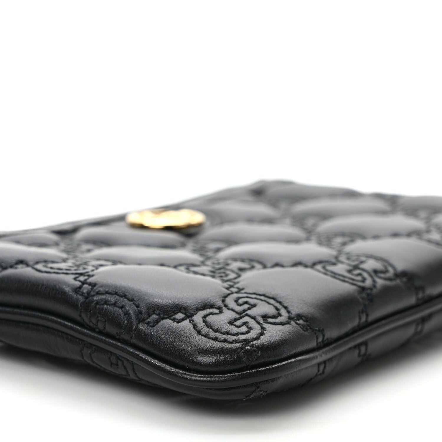 Gucci Calfskin GG Matelasse Utility Belt Bag 110 44 Black 8 of 9
