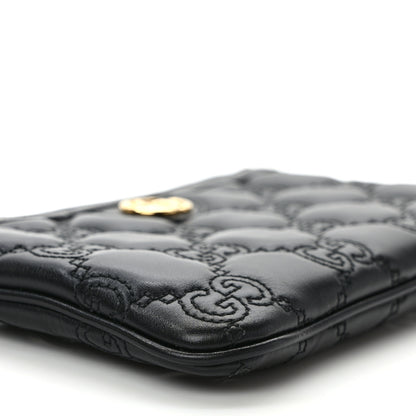 Gucci Calfskin GG Matelasse Utility Belt Bag 110 44 Black 8 of 9